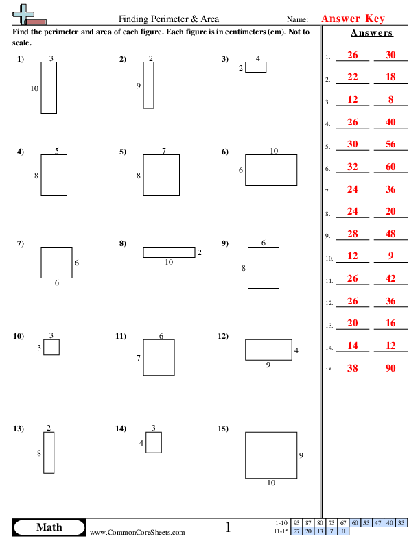  - quadrilaterals-area-and-perimeter worksheet