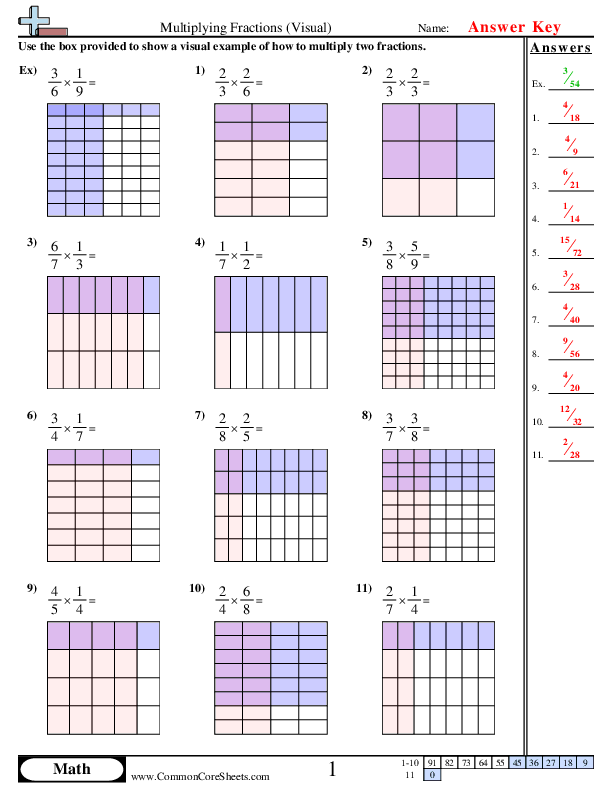  - multiplying-fractions-visual worksheet