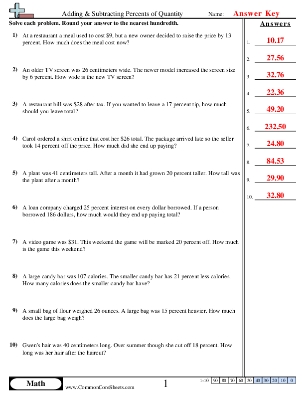 - adding-and-subtracting-percents-of-a-quantity worksheet