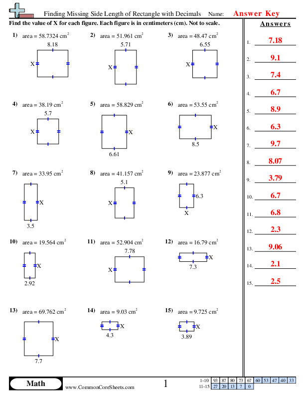  - finding-missing-side-length-of-rectangle-with-decimals worksheet