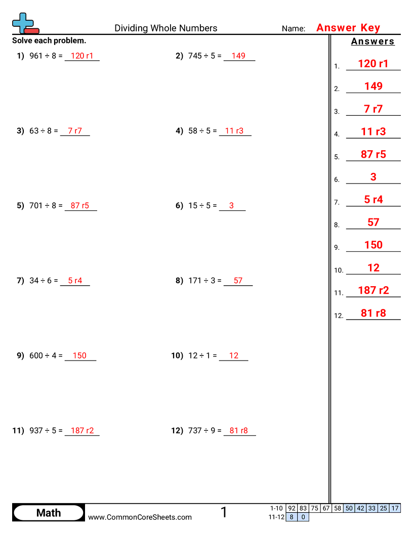 4nbt6 Worksheets - horizontal-division worksheet