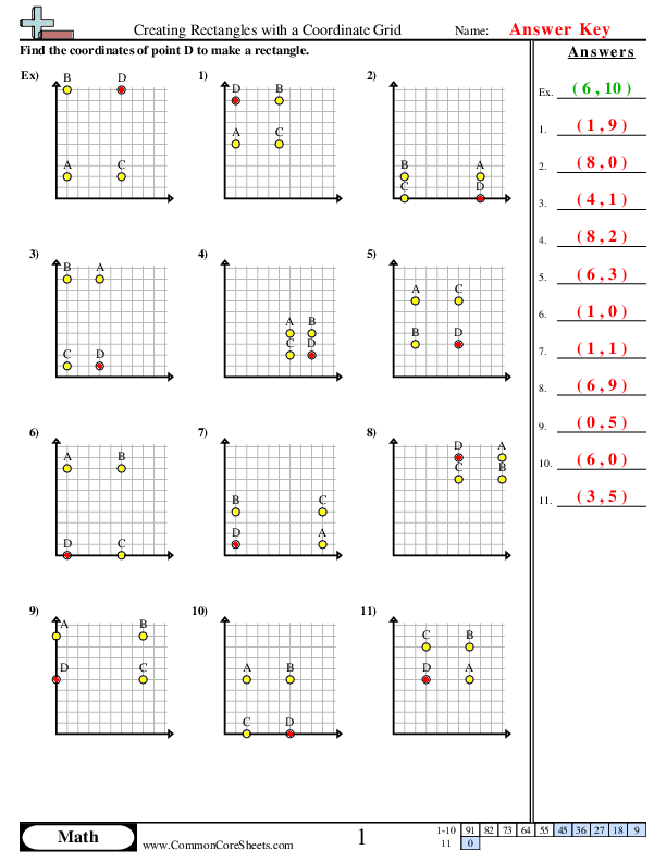 - creating-rectangles-with-a-coordinate-grid worksheet